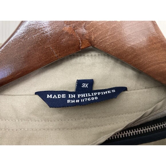 Men's VTG Ralph Lauren Overcoat Removable Tartan Plaid Liner Beige Sz 3XL NWT - Picture 3 of 13